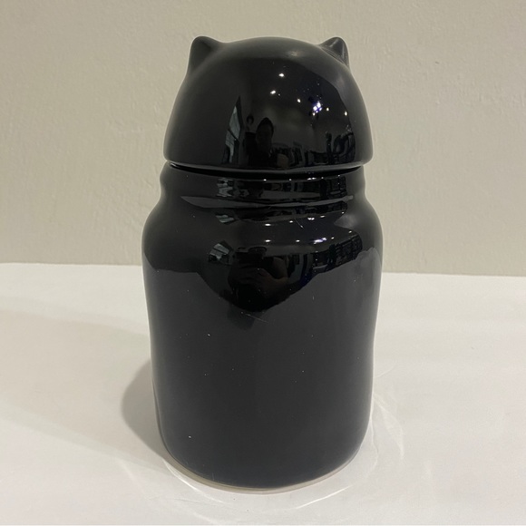 Rae Dunn Cat Beware tall storage ceramic canister - halloween - holiday - Picture 5 of 11
